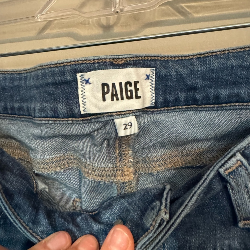 Paige Classic Blue Women's Jeans - Picture 2 of 5